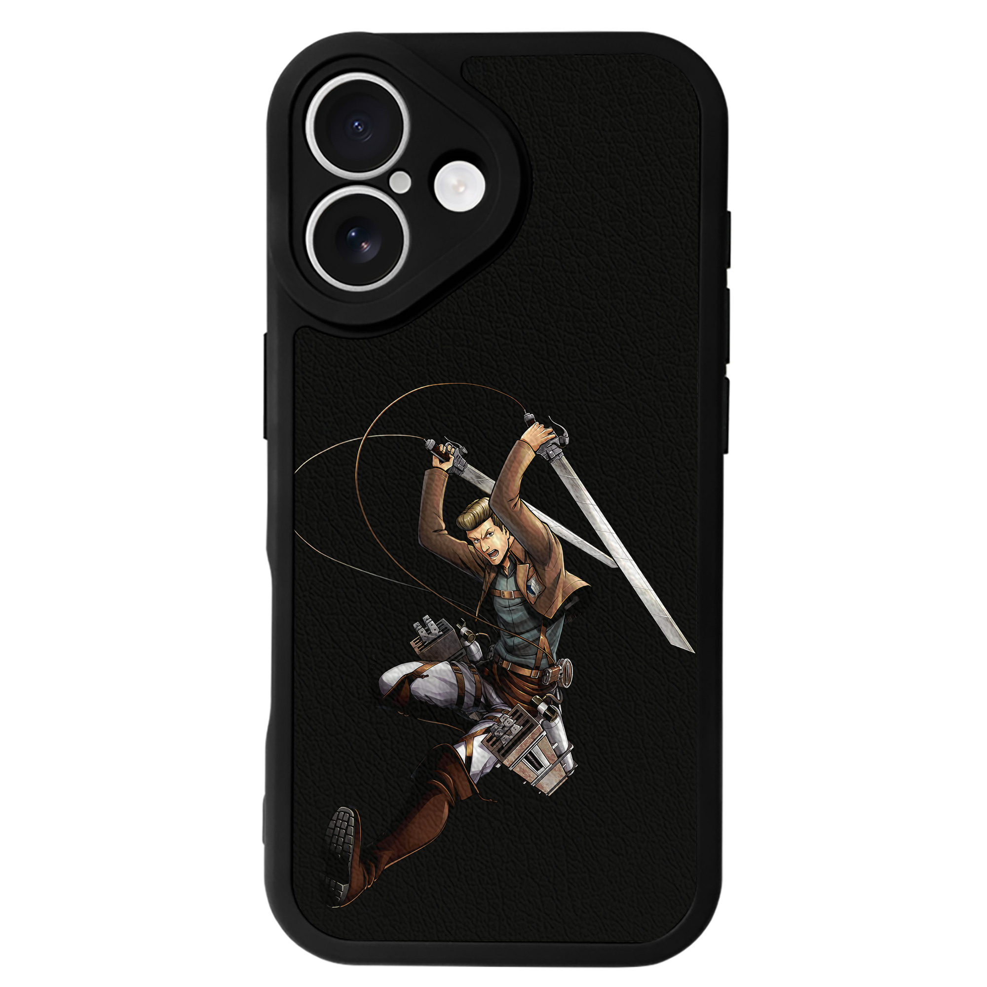 （画像用） 進撃の巨人 Attack on Titan 【iPhone 16シリーズ対応】シリコンスマホケース（レザー調） 材質：シリコン
